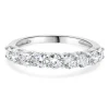 18 Karat White Gold Diamond Band