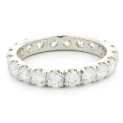 14 Karat White Gold Diamond Eternity Band