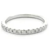 14 Karat White Gold Diamond Band