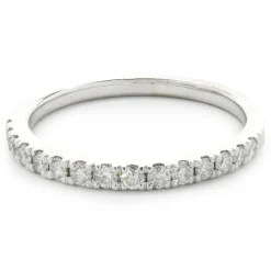 14 Karat White Gold Diamond Band