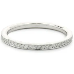14 Karat White Gold Diamond Eternity Band
