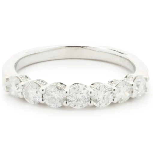 14 Karat White Gold Diamond Band