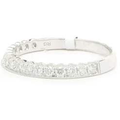 14 Karat White Gold Diamond Band