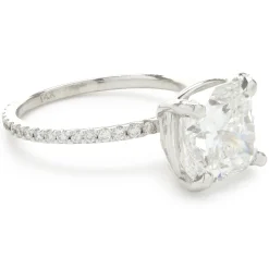 14 Karat White Gold Diamond Engagement Ring