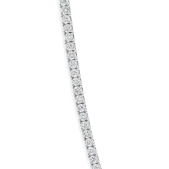 18 Karat White Gold Diamond Inline Tennis Necklace
