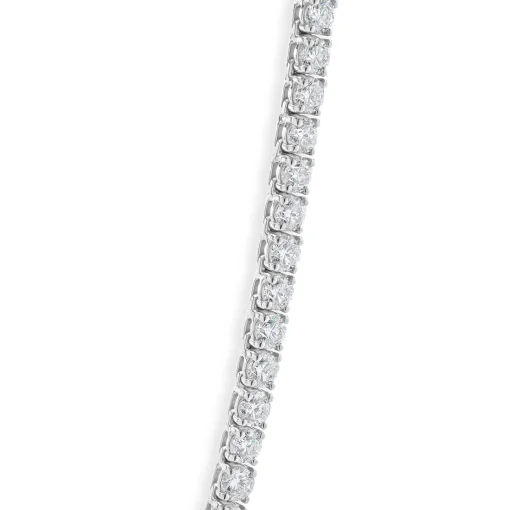 18 Karat White Gold Diamond Tennis Necklace