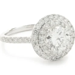 14 Karat White Gold Diamond Wed Set