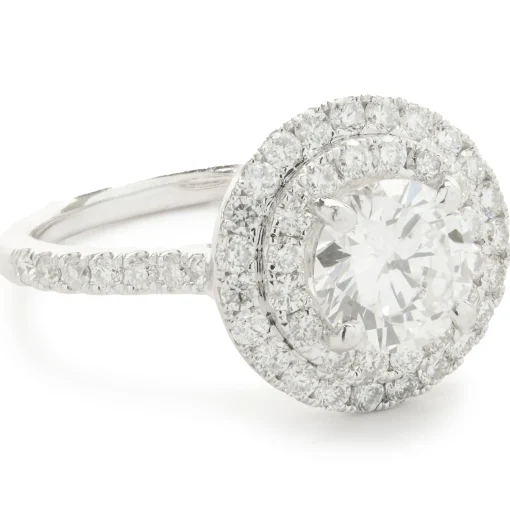 14 Karat White Gold Diamond Wed Set