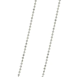 14 Karat White Gold Diamond “A” Necklace