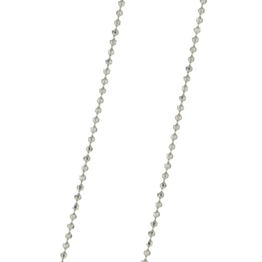14 Karat White Gold Diamond “A” Necklace