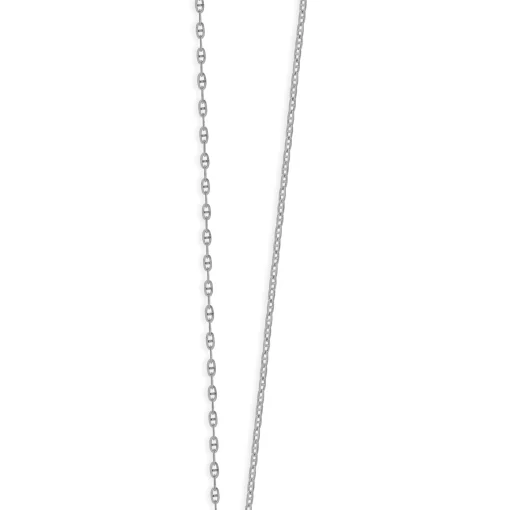 14 Karat White Gold Diamond Flower Necklace