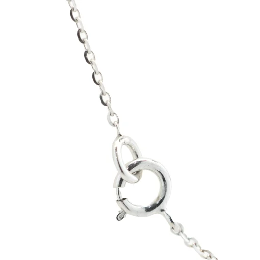 14 Karat White Gold Diamonds By The Yard Necklace