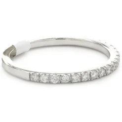 14 Karat White Gold Diamond Band
