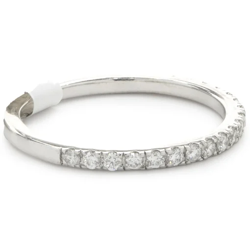 14 Karat White Gold Diamond Band