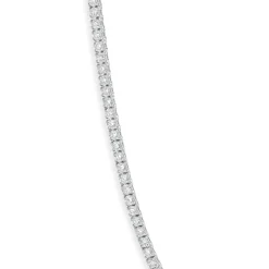 18 Karat White Gold Diamond Inline Tennis Necklace