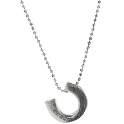 14 Karat White Gold Diamond Horse Shoe Necklace