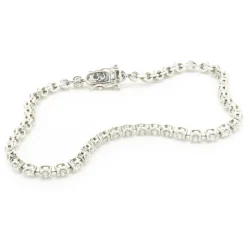 14 Karat White Gold Diamond Tennis Bracelet