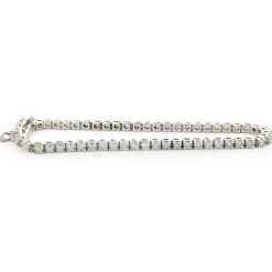 14 Karat White Gold Diamond Tennis Bracelet