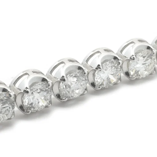 14 Karat White Gold Diamond Tennis Bracelet