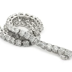 14 Karat White Gold Diamond Tennis Bracelet