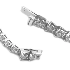 14 Karat White Gold Diamond Tennis Bracelet