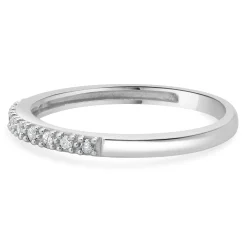 10 Karat White Gold Diamond Band
