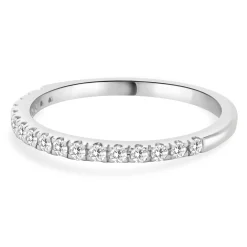 14 Karat White Gold Diamond Band