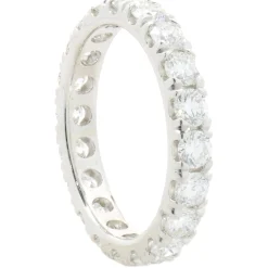 14 Karat White Gold Diamond Eternity Band