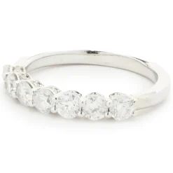14 Karat White Gold Diamond Band
