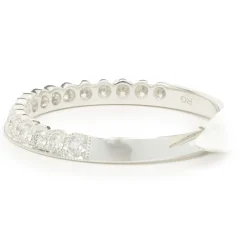 14 Karat White Gold Diamond Band