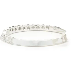 14 Karat White Gold Diamond Band