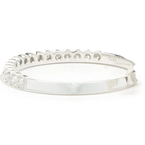 14 Karat White Gold Diamond Band