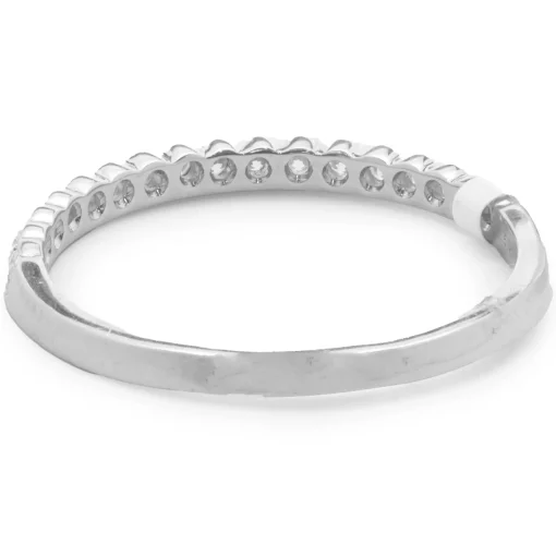 14 Karat White Gold Diamond Band