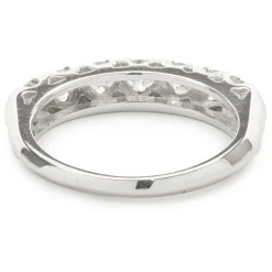 14 Karat White Gold Diamond Band