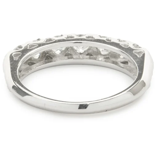 14 Karat White Gold Diamond Band