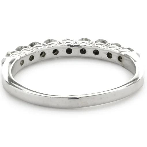 14 Karat White Gold Diamond Band