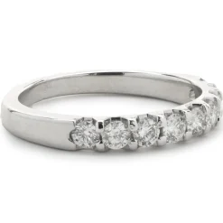 14 Karat White Gold Diamond Band