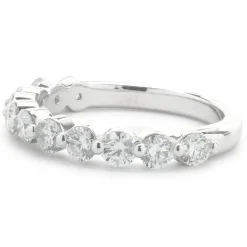 14 Karat White Gold Diamond Band