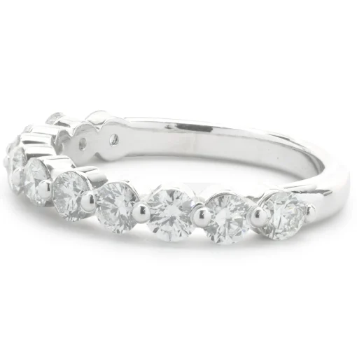 14 Karat White Gold Diamond Band