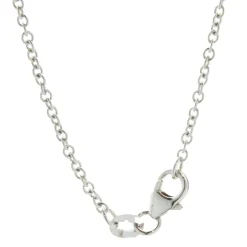 18 Karat White Gold Diamonds By The Yard Station Necklace