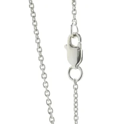 14 Karat White Gold Diamond Cluster Necklace