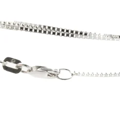 14 Karat White Gold Diamond Cross Necklace