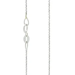 14 Karat White Gold Diamond, White Sapphire, and Pearl Vintage Chandelier Necklace
