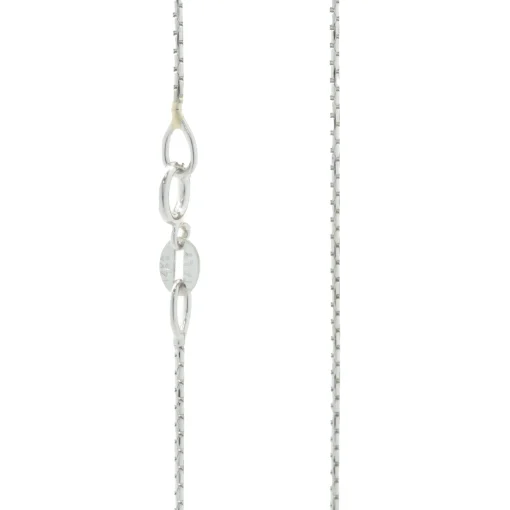 14 Karat White Gold Diamond, White Sapphire, and Pearl Vintage Chandelier Necklace