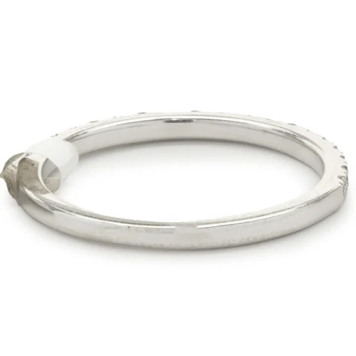 14 Karat White Gold Diamond Band