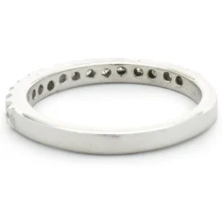 14 Karat White Gold Diamond Band