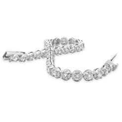 14 Karat White Gold Diamond Tennis Bracelet