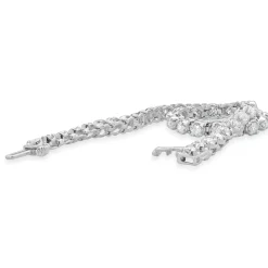 14 Karat White Gold Diamond Tennis Bracelet