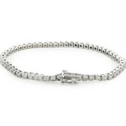 14 Karat White Gold Diamond Tennis Bracelet