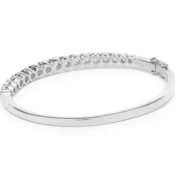 18 Karat White Gold Diamond Bangle Bracelet